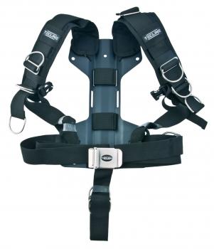 Tecline Harness Comfort with H-backplate (aluminum) - movable D-rings
